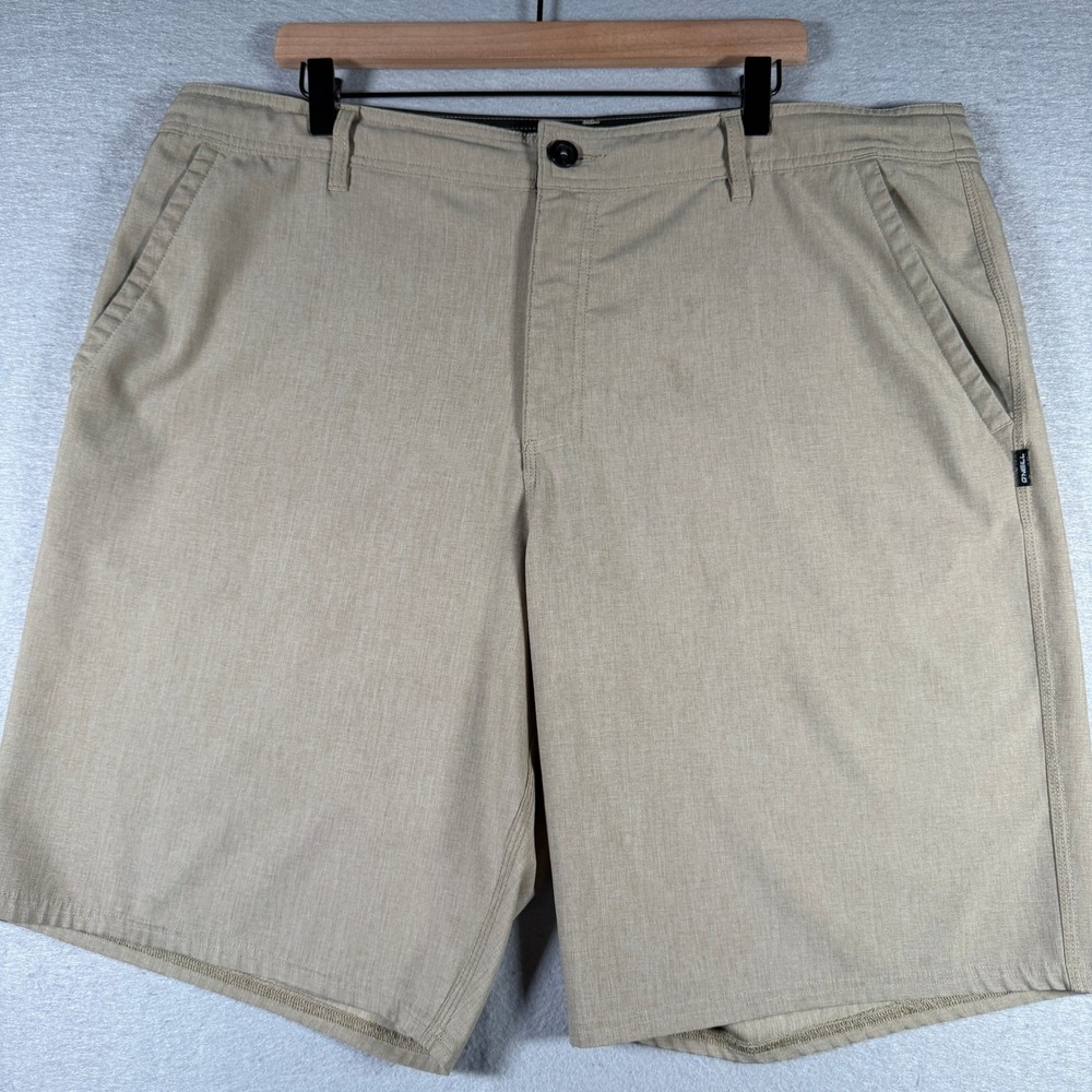 ONeill Hybrid Shorts Mens 40 Khaki Tan Stretch Boardshorts Walkshorts SP918A101Q